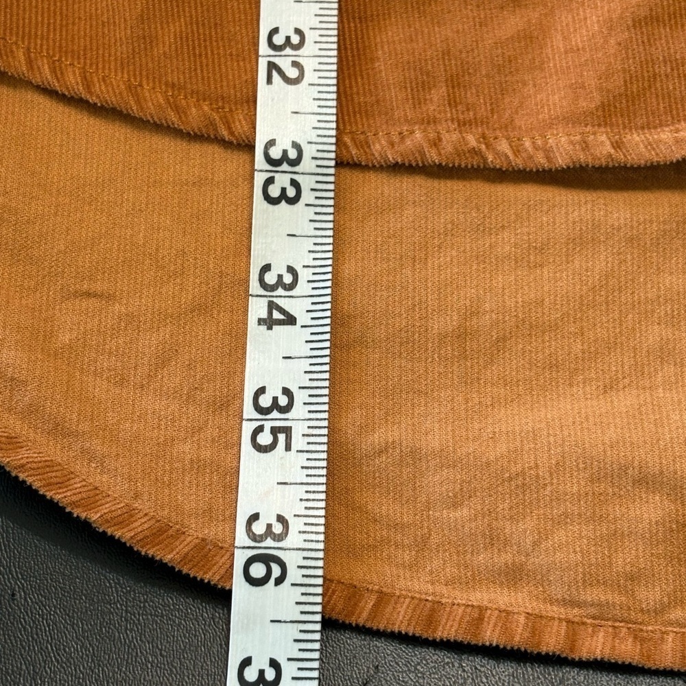 Lucky Brand Corduroy Brown Button-Up Belted Dress w/Pockets size XS - Picture 9 of 15